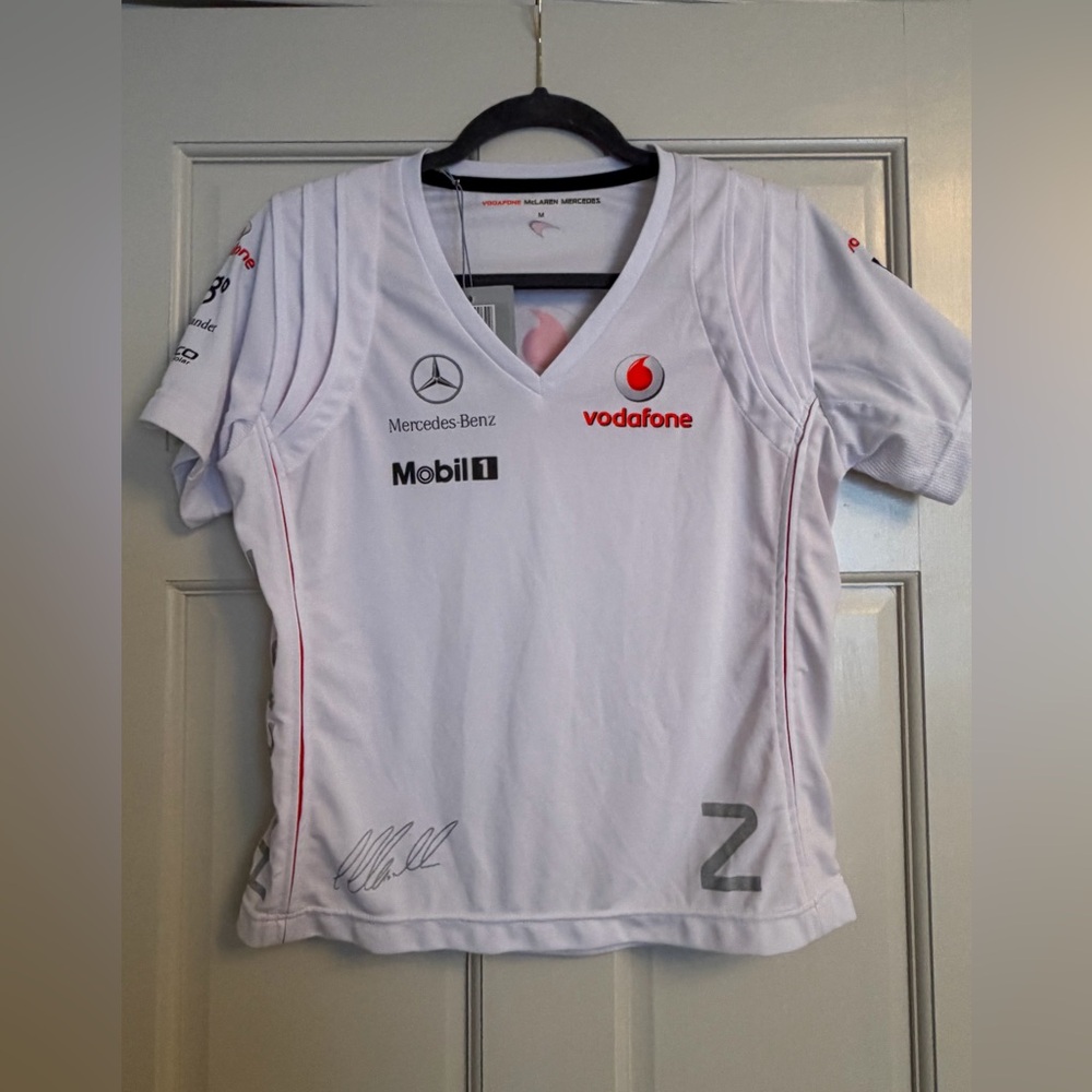 Vodafone Mercedes-Benz White Women’s Racing Tee